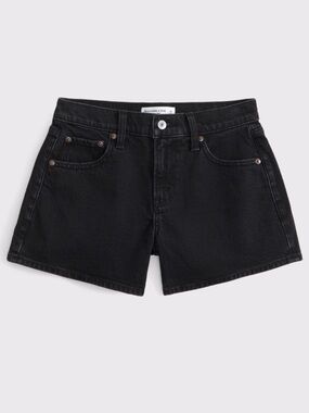 Abercrombie Mid Rise A-line Short Black, 37 NWT